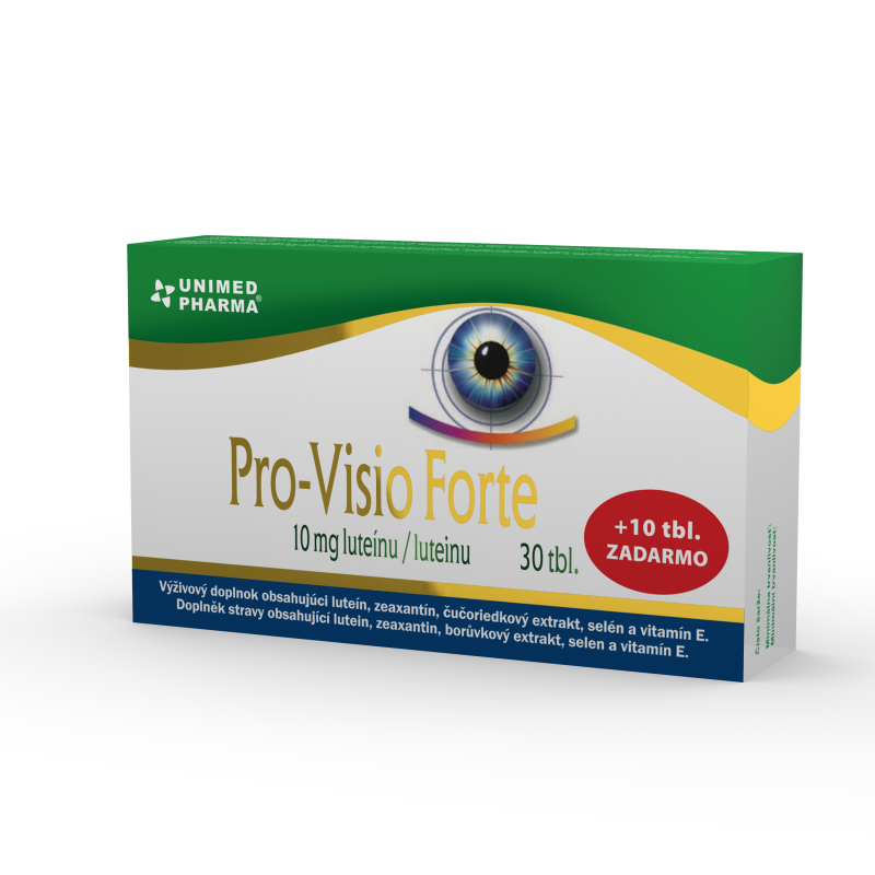Pro-Visio Forte – Prírodný produkt so zvýšeným obsahom luteínu - teraz v balení 30+10 tbl. ZDARMA